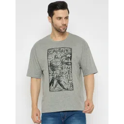 Wear Your Mind Men Avengers Printed Pure Cotton Raw Edge T-shirt-picture-21