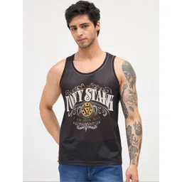 Wear Your Mind Men Typography Iron Man Printed Round Neck Sleeveless T-shirt-image-26