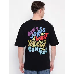 Wear Your Mind Typography Printed Round Neck Cotton Oversized T-shirt-picture-36