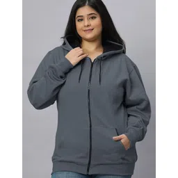 Wear Your Opinion Women Plus Size Zipper Hooded Sweatshirt-picture-20