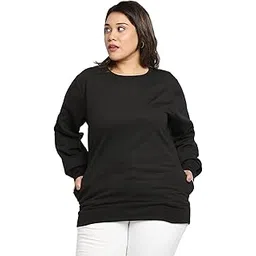 wear your opinion Women's Fleece Round Neck Sweatshirt-picture-39