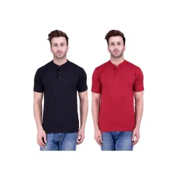 Weardo Black & Maroon Cotton T-Shirt-picture-25