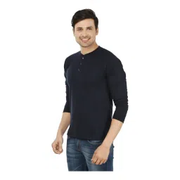 Weardo Black & Navy Cotton T-Shirt image 5