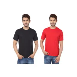 Weardo Black & Red Cotton T-Shirt-picture-13