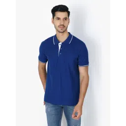 Weardo Royal Blue Regular Fit Polo T-Shirt-picture-27