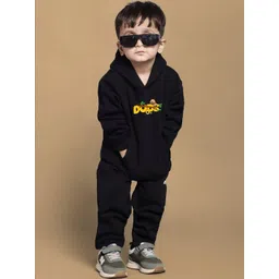 WEARDUDS Pure Cotton Hooded Neck Sweatshirt & Trousers-picture-13