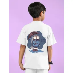 WEARDUDS Unisex Kids Graphic Printed Round Neck Cotton Relaxed Fit Tshirts-picture-13