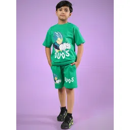 WEARDUDS Unisex Kids Printed T-shirt with Shorts-picture-42