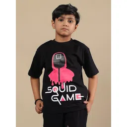 WEARDUDS Unisex Squid Game Graphic Printed Round Neck Pure Cotton T-shirt-picture-34
