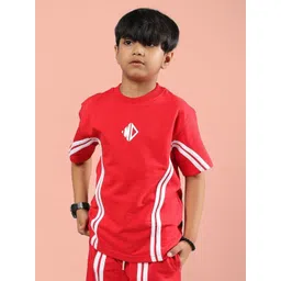 WEARDUDS Unisex Striped Round Neck Pure Cotton Relaxed Fit T-shirt-picture-55