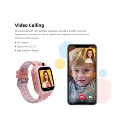 WEARFIT Next-Gen Scout 4G Kids Smartwatch with 4G Video Call,GPS Tracking, Anti-Theft and Parental Control Does not Support jio sim (Pink) image 3