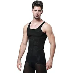 wearslim Men’s Slimming Body Shaper Vest Shirt Abs Abdomen Slim Stretchable Tummy Tucker Vest-picture-26