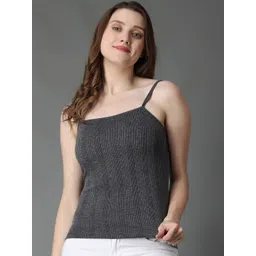 Wearslim Women Cotton Ribbed Thermal Spaghetti Top-picture-24