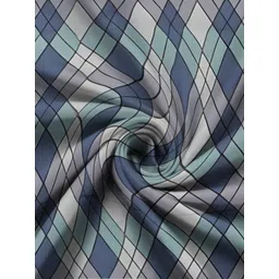 WEAVE AND DECOR Blue Pure Cotton 300 TC Double Queen Fitted Bedsheet Set 2.28mx2.28m image 4