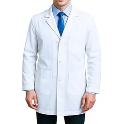 weaveaura atelier Men's White Lab Coat | Drill Cotton | Full Sleeves Apron | 3 Pockets | College, School, Laboratory, Science, Pharmacy Use-picture-18