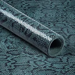 WeaverHandcraft Sprite Snake Leather Sheet – Green/Black Embossed Pattern for Belts, Wallets, Bags, Jewellery, Fashion Accessories & DIY Craft Projects - Durable & Flexible (Green/Black)-picture-18