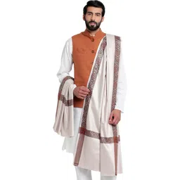 WEAVERS VILLA Cashmere, Wool Woven Men Shawl-picture-23