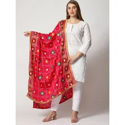 WEAVERS VILLA Ethnic Motifs Embroidered Dupatta-picture-24