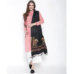 weavers villa Paisley Print Stole with Tassels-picture-30