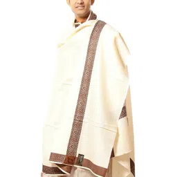 WEAVERS VILLA Wool Blend Woven Men Shawl-picture-42