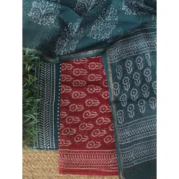 Weaves of Tradition Printed Pure Cotton Unstitched Dress Material-picture-21