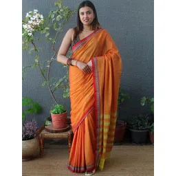 Weaves of Tradition Woven Design Pure Cotton Handloom Narayan Peth Saree-picture-11