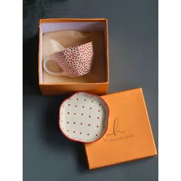 WEAVING HOMES Red & White Printed Ceramic Glossy Mugs Set of Cups and Mugs-picture-28