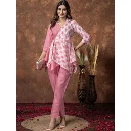 WEAVLLITE Printed Pure Cotton Tunic With Trouser Co-Ords-picture-41