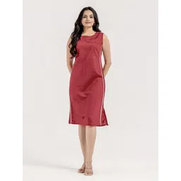 WEAVLLITE Women Round Neck Sheath Dress-picture-20