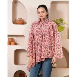 Women Floral Print Relaxed Fit Tunic-image-26