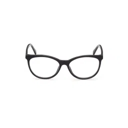 WEB EYEWEAR Black Full Rim Oval Frame Designed in Italy image 1