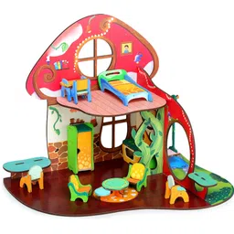webby Shroomy Land A Mystical World All Side Play DIY Paint Doll House for Girls, Kids-picture-21