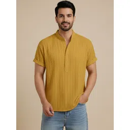 WEBRIC Men Striped Thread Work Kurta-picture-21