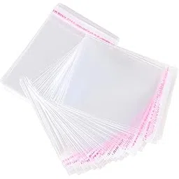 Webshoppers -Pack Of - 300 (Pieces) Plastic Poly Clear Bopp Bags Small - 3 X 4 Inch (7.5 X 10 Cm) | Pouches Transparent | Self Adhesive Bopp Bags | Jewellery Packing-picture-10