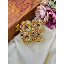 Wedding Chuda by Hitesh Bangles Set Of 2 Stone Studded Bangle-picture-35