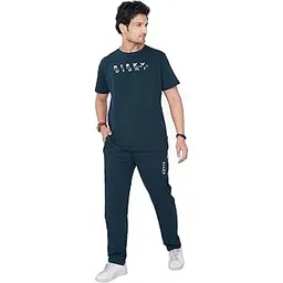 weet Cotton Round Neck Pyjama Set for Men's Half Sleeve T-Shirt and Pyjama Pants, Printed Casual Sleepwear & Loungewear Nightdress Night Suits Set 121-picture-52