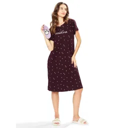 WEET Printed Pure Cotton T-shirt Nightdress-picture-25