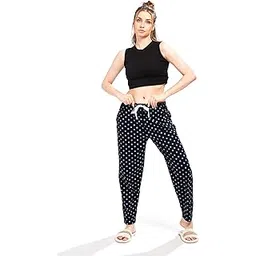 weet Women's Cotton Polka Dots Printed Pyjama|Night Lounge Pants for Ladies 6320-picture-24