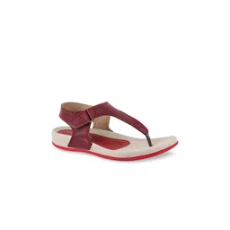 WELCOME Women Red T-Strap Flats-picture-13