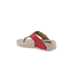 WELCOME Women Red T-Strap Flats image 2