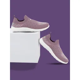 WELCOME Women Textured Mesh Slip-On Sneakers-picture-10