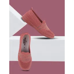 WELCOME Women W KNIT 20 D Peach Loafers-picture-30