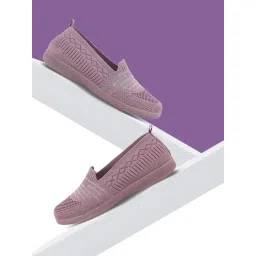 WELCOME Women W KNIT 20 Mauve Loafers-picture-25