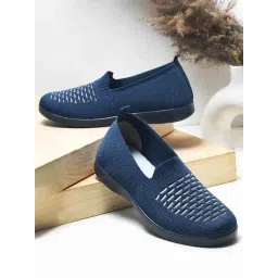 WELCOME Women W-KNIT-28 Dark Blue Slip-Ons-picture-27