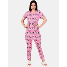 WELL QUALITY Women Floral Printed Night suit-picture-18