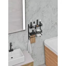 Well Set Black 3 piece Solid Stainless Steel Bath Accessories Set-picture-41