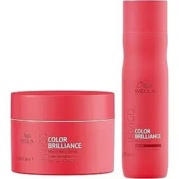 WELLA Professionals Invigo Color Brilliance Mask For Fine/Normal Hair 150Ml And Shampoo For Fine/Normal Hair, Floral, 250Ml, 2 Count-picture-22