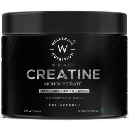 Wellbeing Nutrition 100% Pure Micronised Creatine Powder Monohydrate | Tested for Purity | For Muscle Strength & Recovery, Muscle Growth & Cognition | For Men & Women | Unflavoured |100g, 33 servings-image-11