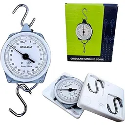 WELLOMA Analog Hanging Hook Scale – 100Kg Capacity Portable Industrial Metal Luggage Weighing Scale (1, Capacity: 100 Kg MAX.)-picture-38
