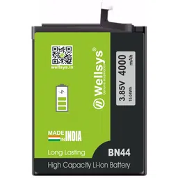 WELLSYS Mobile Battery For Wellsys Redmi Not 5 BN44 (4000MAH)-picture-36